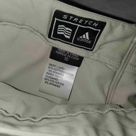 Adidas Khaki stretch athletic skort 10 - Picture 9 of 12